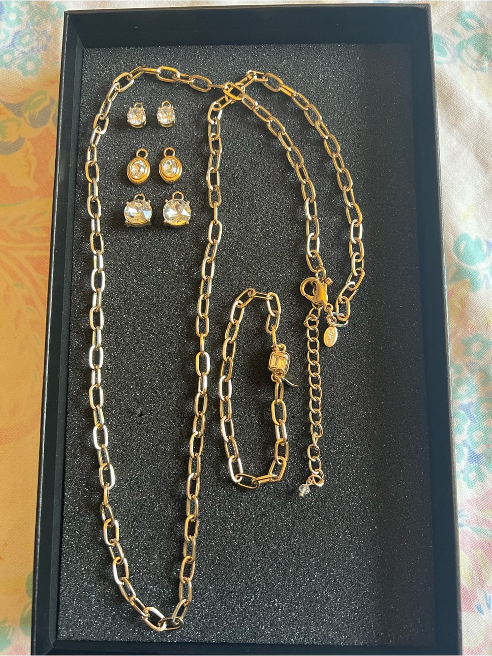 Off Park Collection JTV Gold-tone Chain Jewelry Set